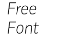 Identa Extra Light Italic Identa Extra Light Italic