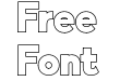 Indigo Outline Font Regular Indigo Outline Font Regular