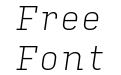 Input Serif Thin Italic Input Serif Thin Italic