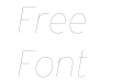 Interstate Hairline Italic Interstate Hairline Italic