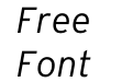 Interstate Light Italic Interstate Light Italic