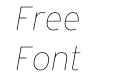 Interstate Thin Italic Interstate Thin Italic