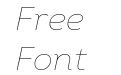 Intro Trial Thin Italic Intro Trial Thin Italic