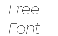 Isidora Sans Alt Thin Italic Isidora Sans Alt Thin Italic