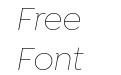 Isidora Sans Alt Thin Italic Isidora Sans Alt Thin Italic