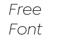 Isidora Sans Light Italic Isidora Sans Light Italic