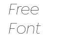 Isidora Sans Thin Italic Isidora Sans Thin Italic