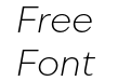 Ivy Epic Extra Light Italic Ivy Epic Extra Light Italic