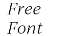 Ivy Journal Light Italic Ivy Journal Light Italic