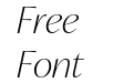 Ivy Mode Thin Italic Ivy Mode Thin Italic