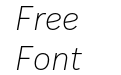 Ivy Style Sans Thin Italic Ivy Style Sans Thin Italic