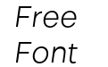 Izmir Light Italic Izmir Light Italic
