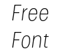 Izmir Narrow Extralight Italic Izmir Narrow Extralight Italic