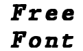 JMH Typewritermono Black Italic JMH Typewritermono Black Italic