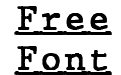 JMH Typewritermono Under Regular JMH Typewritermono Under Regular