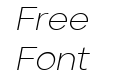 Jeko Extra Light Italic Jeko Extra Light Italic
