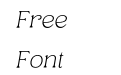 Jiftan Thin Italic Jiftan Thin Italic