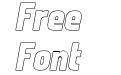 Kewi Heavy Italic Outline Kewi Heavy Italic Outline