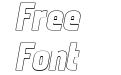 Kewi Heavy Italic Outline Kewi Heavy Italic Outline
