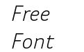 Kigelia N'ko Light Italic Kigelia N'ko Light Italic