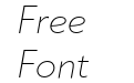 Klein Extra Light Italic Klein Extra Light Italic