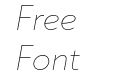 Klein Thin Italic Klein Thin Italic