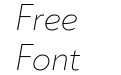 Klein Trial Extralight Italic Klein Trial Extralight Italic