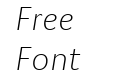 Komet Extra Light Italic Komet Extra Light Italic
