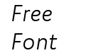 Komet Light Italic Komet Light Italic
