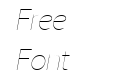 LT Streak Thin Italic LT Streak Thin Italic