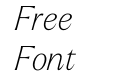 Larken Thin Italic Larken Thin Italic
