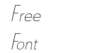 Le Havre Rounded Thin Italic Le Havre Rounded Thin Italic