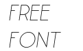 Leaner Thin Italic Leaner Thin Italic