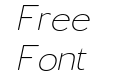 Lusio Soft Extra Light Italic Lusio Soft Extra Light Italic