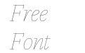 Lygia Hairline Italic Lygia Hairline Italic