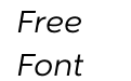 Magenos W05 Light Italic Magenos W05 Light Italic
