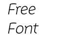 Mainland Light Italic Mainland Light Italic