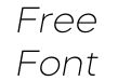 Mazzard SoftH Extra Light Italic Mazzard SoftH Extra Light Italic