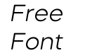 Mazzard SoftH Light Italic Mazzard SoftH Light Italic