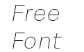 Mena Grotesk Thin Italic Mena Grotesk Thin Italic