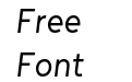 Menca Medium Italic Menca Medium Italic
