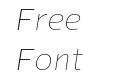 Mensch Thin Italic Mensch Thin Italic