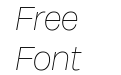 Milligram Trial Thin Italic Milligram Trial Thin Italic