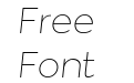 Misegar Thin Italic Misegar Thin Italic