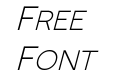 Monocole Free Italic Monocole Free Italic