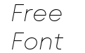 Mont Blanc Thin Italic Mont Blanc Thin Italic