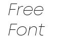 Mont Trial Extra Light Italic Mont Trial Extra Light Italic