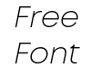 Mont Trial Light Italic Mont Trial Light Italic