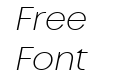 Mont Trial Light Italic Mont Trial Light Italic