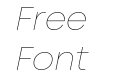 Mont Trial Thin Italic Mont Trial Thin Italic